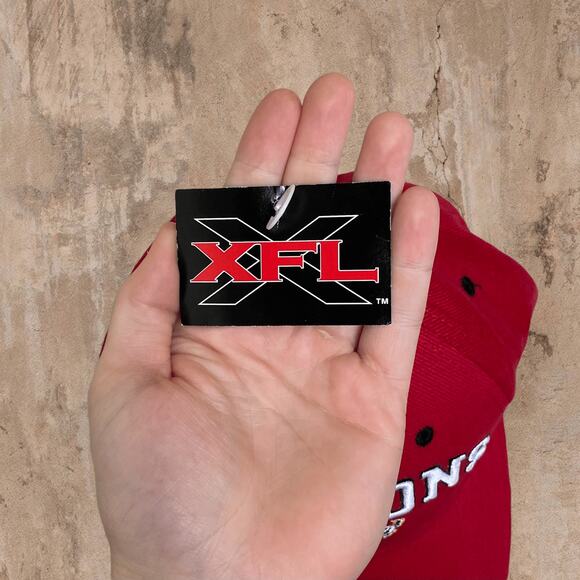 Vintage Y2K San Francisco Demons XFL Hat OSFA Adjustable Strap Embroidered Logo - Picture 8 of 9